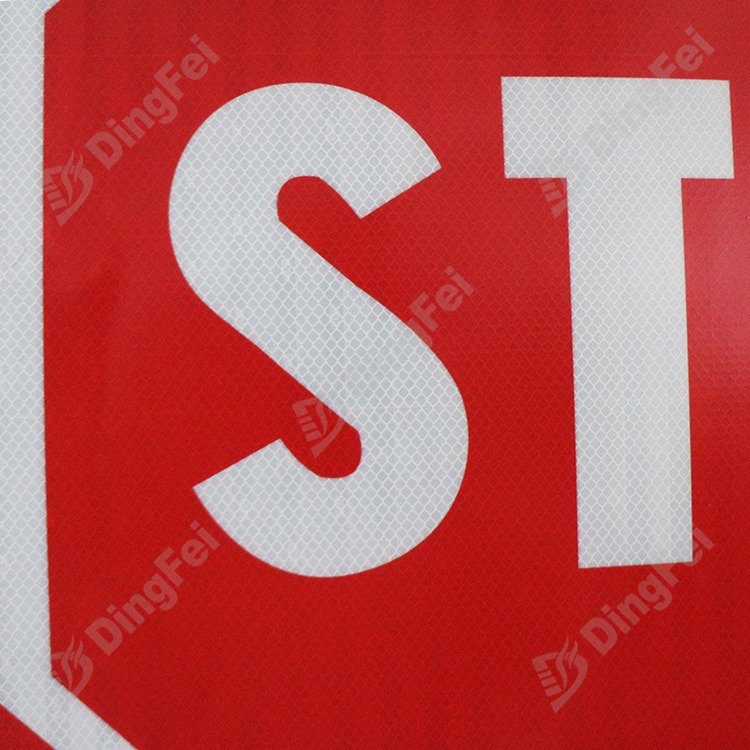 Reflective Octagon Aluminum Traffic Stop Sign - 